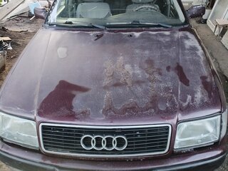1993 Audi 100 IV (C4), пурпурный, 308000 рублей, вид 2