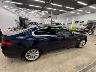 2015 Jaguar XF I Рестайлинг, синий, 1800000 рублей, вид 4