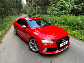 2015 Audi RS 7 I (4G) Рестайлинг, красный, 4400000 рублей, вид 3