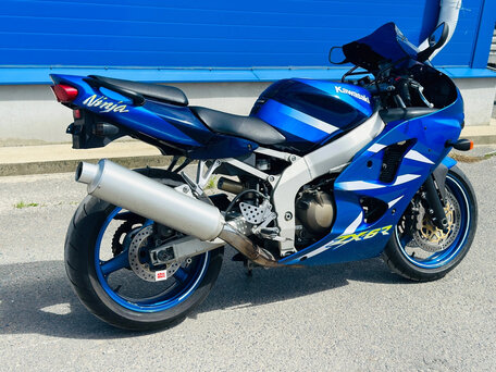 2001 Kawasaki ZX-6 Ninja, синий, 370000 рублей, вид 2