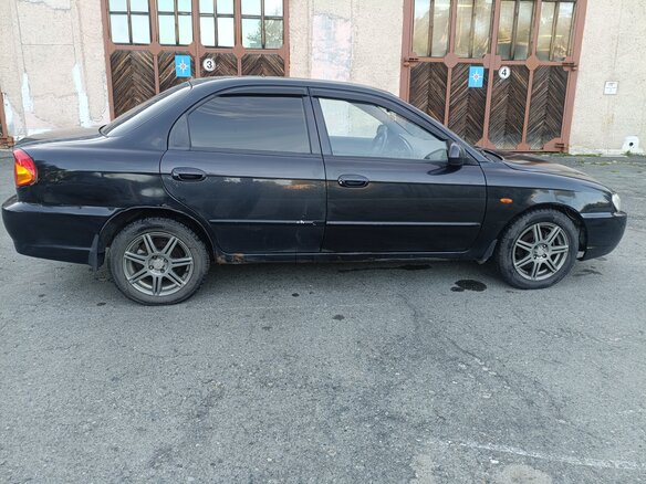 2008 Kia Spectra I Рестайлинг 2, чёрный, 275000 рублей - вид 3