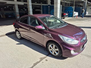 2012 Hyundai Solaris I, фиолетовый, 650000 рублей, вид 1