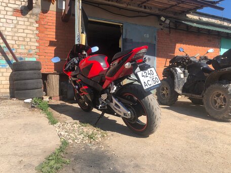 2002 Honda CBR 954RR Fireblade, красный, 500000 рублей, вид 2