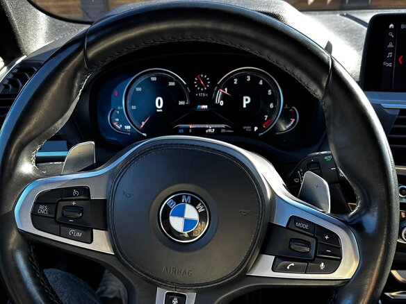 2019 BMW X3 30i xDrive III (G01), синий, 5200000 рублей - вид 6