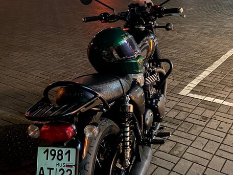 2020 Triumph Bonneville T100, чёрный, 760000 рублей, вид 2