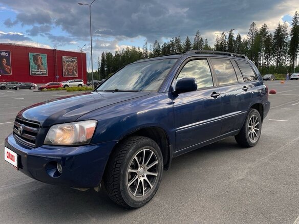 2004 Toyota Highlander I (XU20) Рестайлинг, синий, 770000 рублей - вид 1