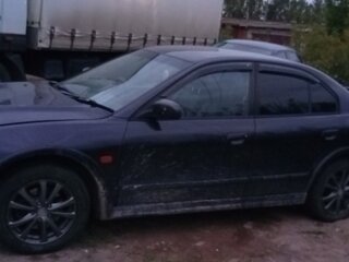 2001 Mitsubishi Galant VIII Рестайлинг, синий, 450000 рублей, вид 5