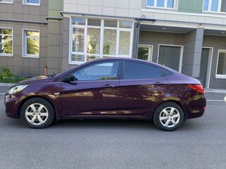 2011 Hyundai Solaris I, фиолетовый, 800000 рублей, вид 5