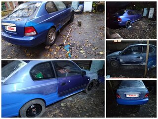 2000 Hyundai Accent II, синий, 244999 рублей, вид 3