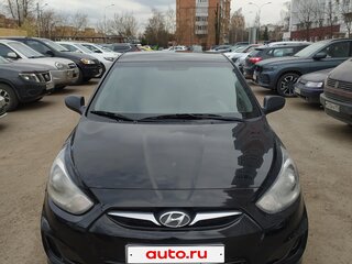 2014 Hyundai Solaris I, чёрный, 599000 рублей, вид 4
