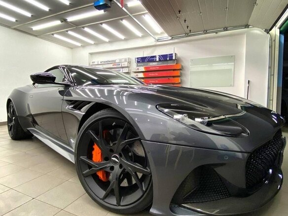 2019 Aston Martin DBS Volante III, серый - вид 8