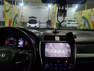 2015 Toyota Camry VII (XV50) Рестайлинг, белый, 1750000 рублей, вид 4