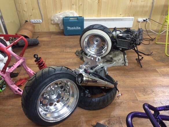 2014 Honda Zoomer, фиолетовый, 500000 рублей - вид 8