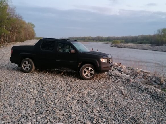 2005 Honda Ridgeline I, чёрный, 1500000 рублей