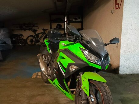2014 Kawasaki Ninja 300, зелёный, 400000 рублей, вид 5