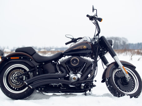 2013 Harley-Davidson Fat Boy, коричневый, 1350000 рублей, вид 2