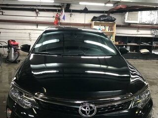 2017 Toyota Camry VII (XV50) Рестайлинг 2, чёрный, 2650000 рублей, вид 2