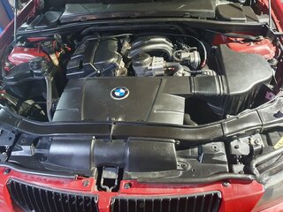 2007 BMW 3 серии 318i V (E90/E91/E92/E93), красный, 1150000 рублей, вид 3