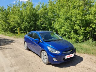 2014 Hyundai Solaris I, синий, 590000 рублей, вид 2