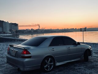2002 Toyota Mark II IX (X110), серый, 930000 рублей, вид 4