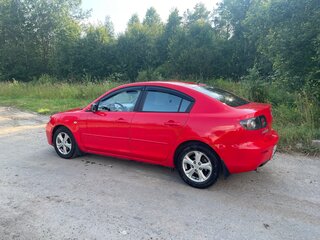 2008 Mazda 3 I (BK) Рестайлинг, красный, 600000 рублей, вид 3