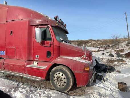 1999 Freightliner FLC, красный, 1600000 рублей, вид 5