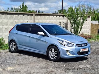 2012 Hyundai Solaris I, голубой, 730000 рублей, вид 1
