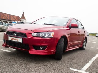 2008 Mitsubishi Lancer X, красный, 595000 рублей, вид 3