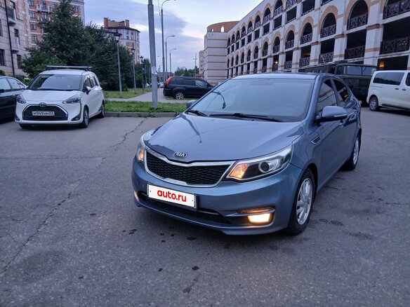 2015 Kia Rio III Рестайлинг, голубой - вид 7