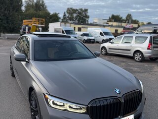 2022 BMW 7 серии 750i xDrive VI (G11/G12) Рестайлинг, серый, 6500000 рублей, вид 4