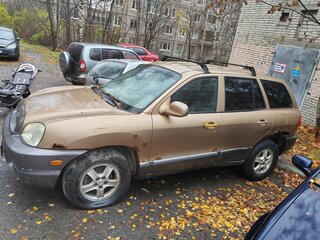 2001 Hyundai Santa Fe I, золотистый, 250000 рублей, вид 3