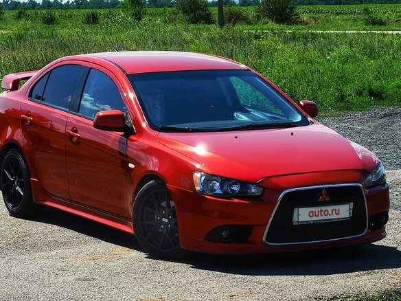 2007 Mitsubishi Lancer X, красный, 840000 рублей