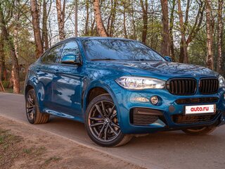 2019 BMW X6 30d II (F16), голубой, 5090000 рублей, вид 1