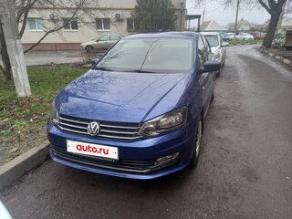 2019 Volkswagen Polo V Рестайлинг, синий, 1300000 рублей, вид 1