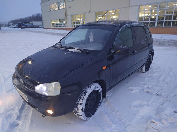 2013 Lada (ВАЗ) Kalina I, чёрный, 385000 рублей - вид 9