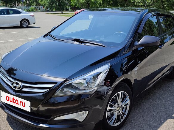 2014 Hyundai Solaris I Рестайлинг, чёрный, 1130000 рублей - вид 8