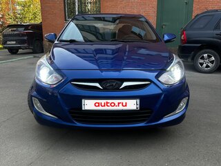 2012 Hyundai Solaris I, синий, 599999 рублей, вид 3