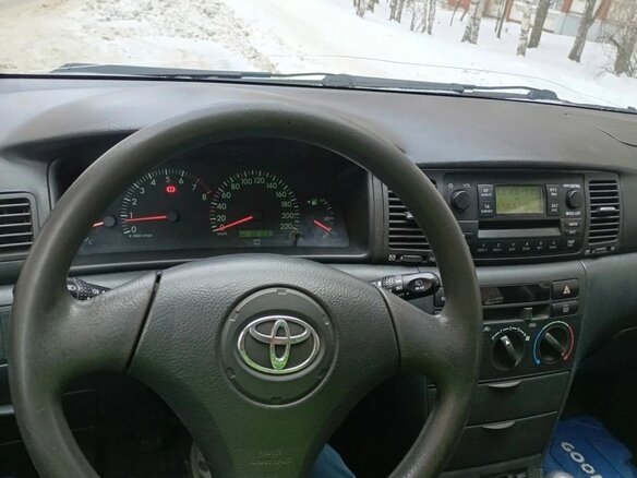 2003 Toyota Corolla IX (E120, E130), синий, 420000 рублей - вид 5