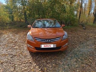 2014 Hyundai Solaris I Рестайлинг, оранжевый, 999000 рублей, вид 2