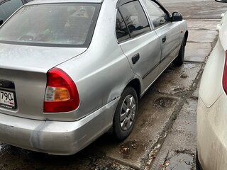 2004 Hyundai Accent ТагАЗ II, серебристый, 200000 рублей, вид 5
