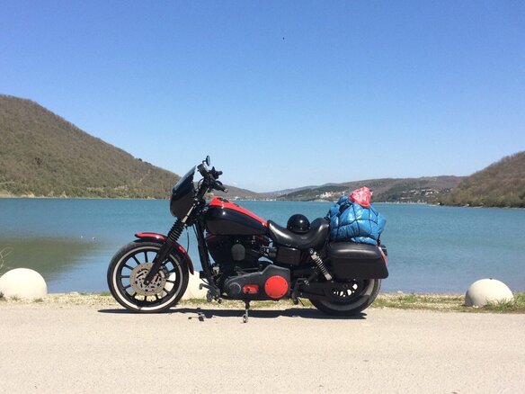 2005 Harley-Davidson Dyna Super Glide, чёрный, 600000 рублей