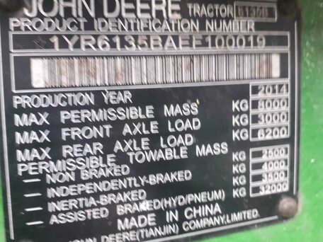 2014 John Deere 6000 Series, зелёный, 3700000 рублей, вид 5