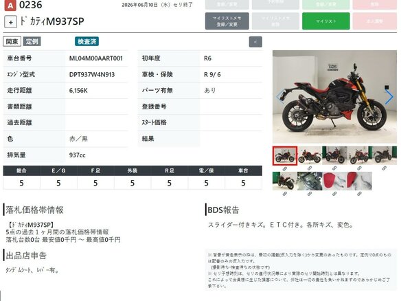 2022 Ducati Monster 937, красный - вид 8