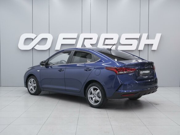 2021 Hyundai Solaris II Рестайлинг, синий - вид 1