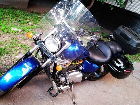 1995 Honda VT 1100, синий, 400000 рублей, вид 2