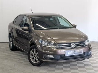2018 Volkswagen Polo V Рестайлинг, коричневый, 1095000 рублей, вид 3