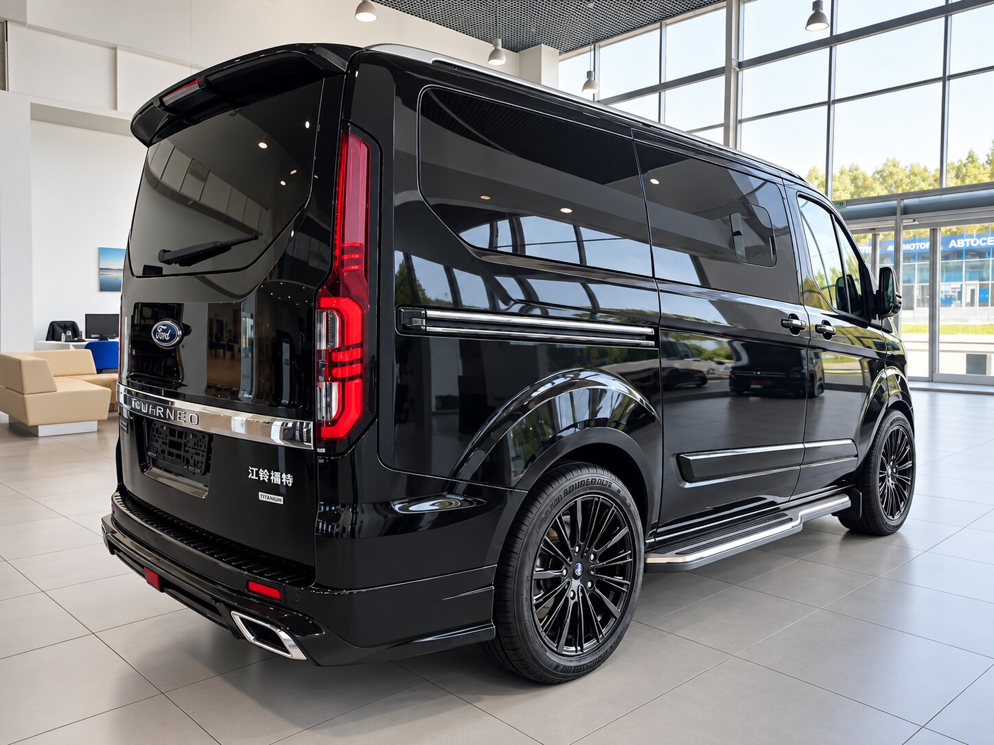 БУ автомобиль Ford Tourneo Custom 2025  2.0 л ( 220 л. с.) Черный с пробегом 35 км