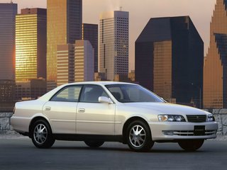 1996 Toyota Chaser VI (X100), чёрный, 1200000 рублей, вид 1