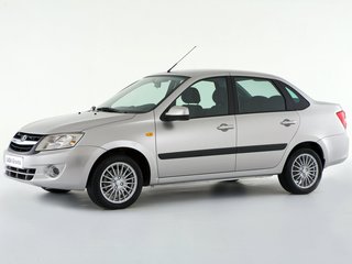 2013 Lada (ВАЗ) Granta I, чёрный, 400000 рублей, вид 1