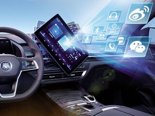 12,8-дюймовая, 8-ядерная адаптивная поворотная сенсорная панель управления DiLink
